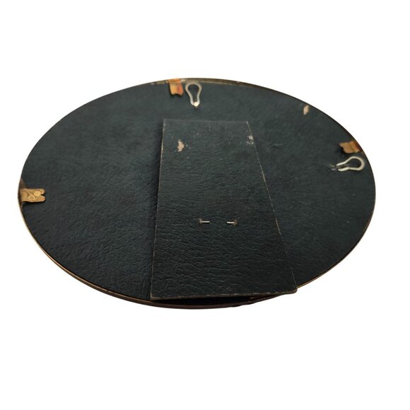 Antique Pressed Dried Flower Wall Hanging or Tabletop Brass Frame Denmark - Picture 3 of 6